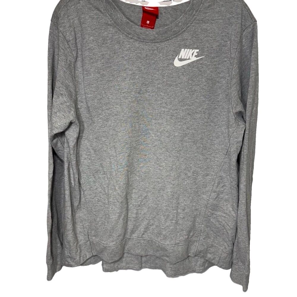 Nike Woman’s Large Grey Tunic Long Sleeve Lightweight Shirt
